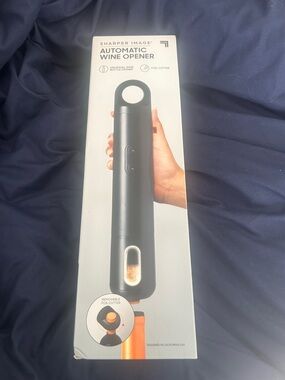 Sharper Image Black Automatic Wine Opener